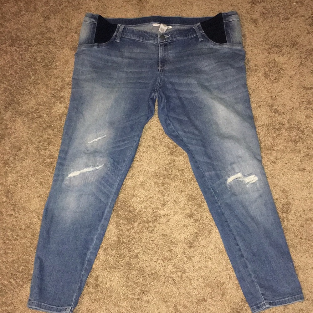 Maternity distressed Jeggings XXL